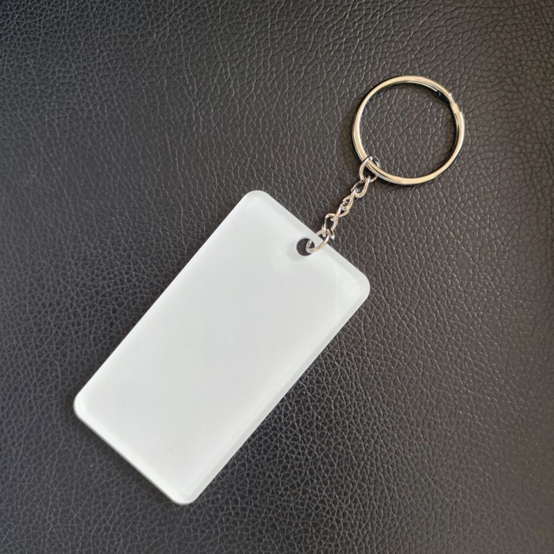 NEW RTS Sublimation Acrylic Blank Keychain Gift Free Shipping (25pcs/50pcs)