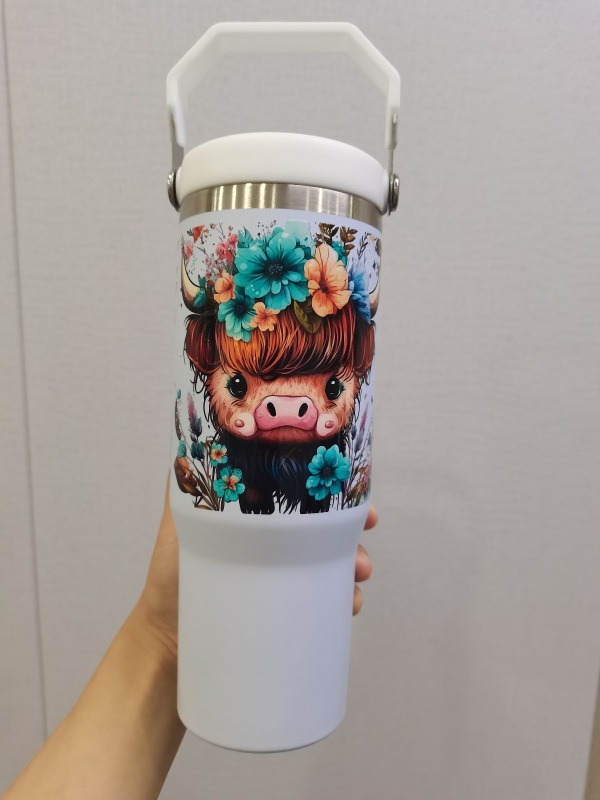 NEW US RTS 30oz Sublimation Blank Mug with Colored Flip Lid Free Shipping (20PCS)