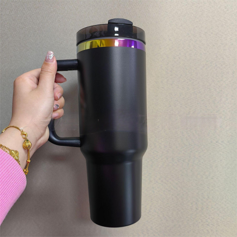NEW US RTS 40oz Rainbow Plated Macaron Travel Mug for Laser Free Shipping (20PCS)