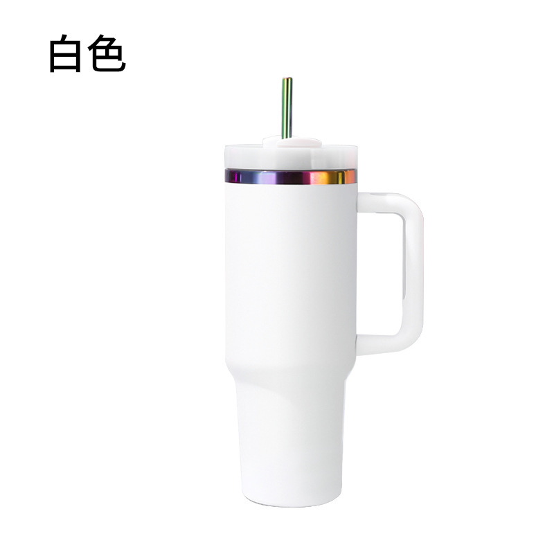 NEW US RTS 40oz Rainbow Plated Macaron Travel Mug for Laser Free Shipping (20PCS)
