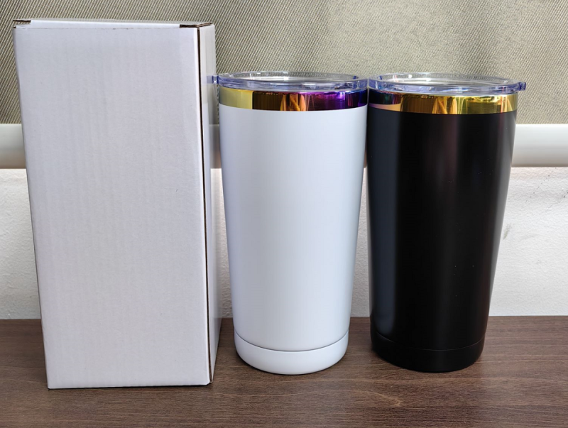 NEW US RTS 20oz Rainbow Plated Macaron Travel Mug for Laser Free Shipping (25PCS)