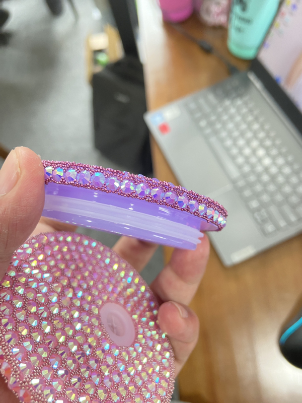 US RTS 16oz Sublimation Glitter Glass Libby Can with Rhinestone Lid Free Shipping (25PCS/50PCS)
