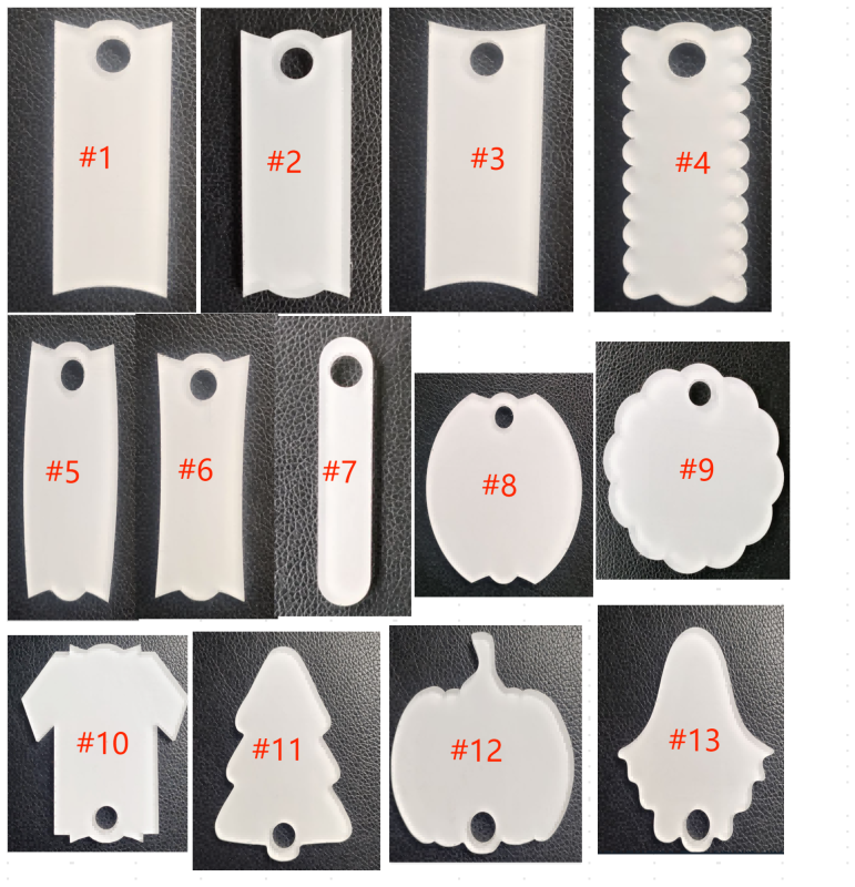 NEW RTS Sublimation Blank 40oz Name Plate Acrylic Free Shipping (25PCS)