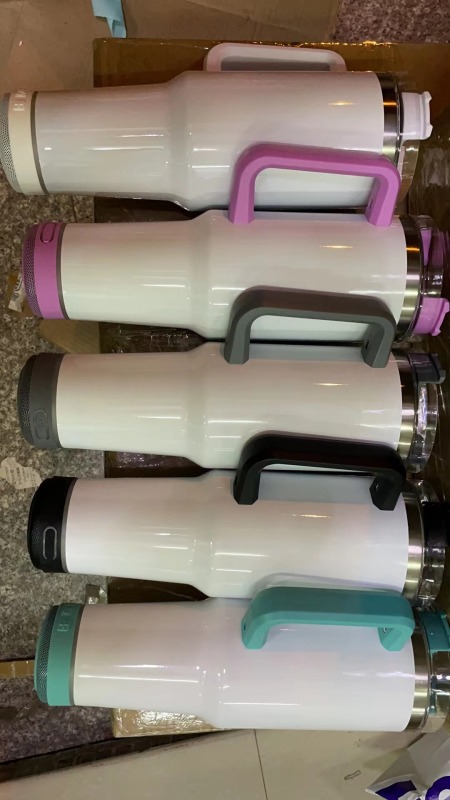 NEW China RTS 40oz Speaker Mug Bluetooth Tumbler Free Shipping (20PCS/40PCS)