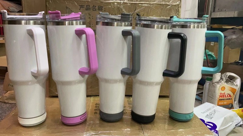 NEW China RTS 40oz Speaker Mug Bluetooth Tumbler Free Shipping (20PCS/40PCS)