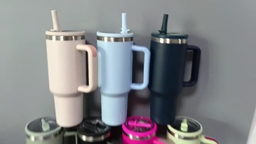 China RTS 40oz Flip Sip Lid Powder Coated Tumblers Travel Mugs Free Shipping (20PCS/40PCS/50PCS)