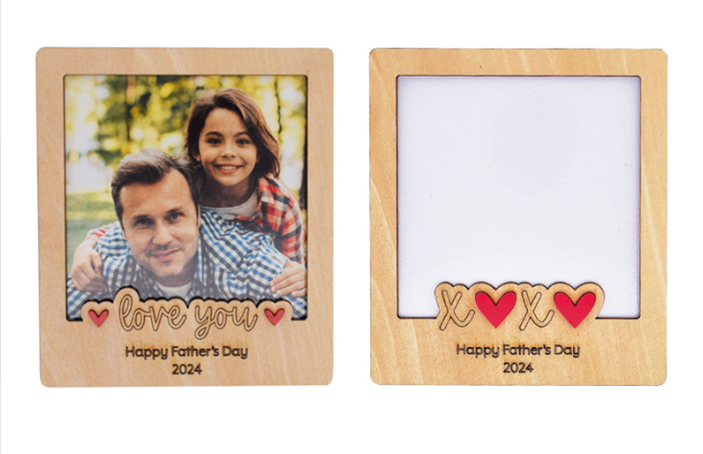 NEW RTS Sublimation Magnetic MDF Photo Frame Blank Gift for Father's Day Free Shipping (25pcs/50pcs)