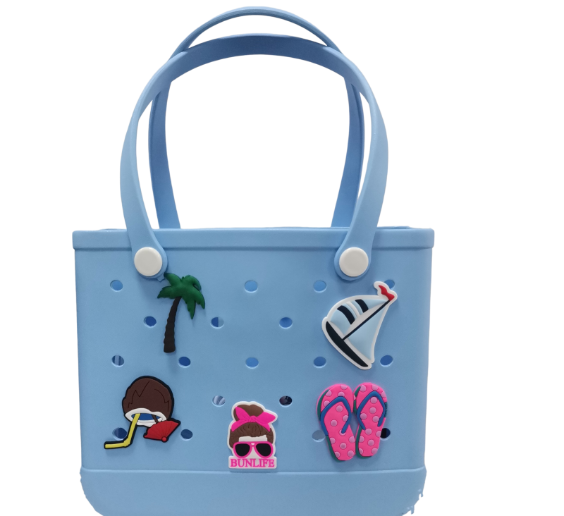 RTS Personalized Beach Tote Bag Charms Accessories