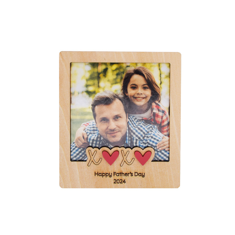 NEW RTS Sublimation Magnetic MDF Photo Frame Blank Gift for Father's Day Free Shipping (25pcs/50pcs)