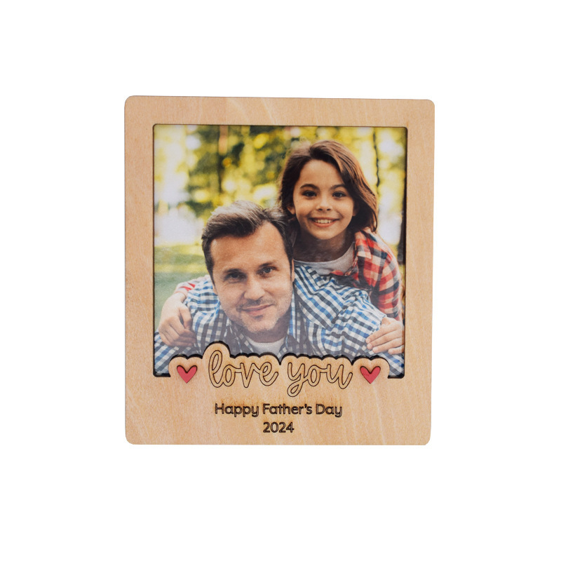 NEW RTS Sublimation Magnetic MDF Photo Frame Blank Gift for Father's Day Free Shipping (25pcs/50pcs)