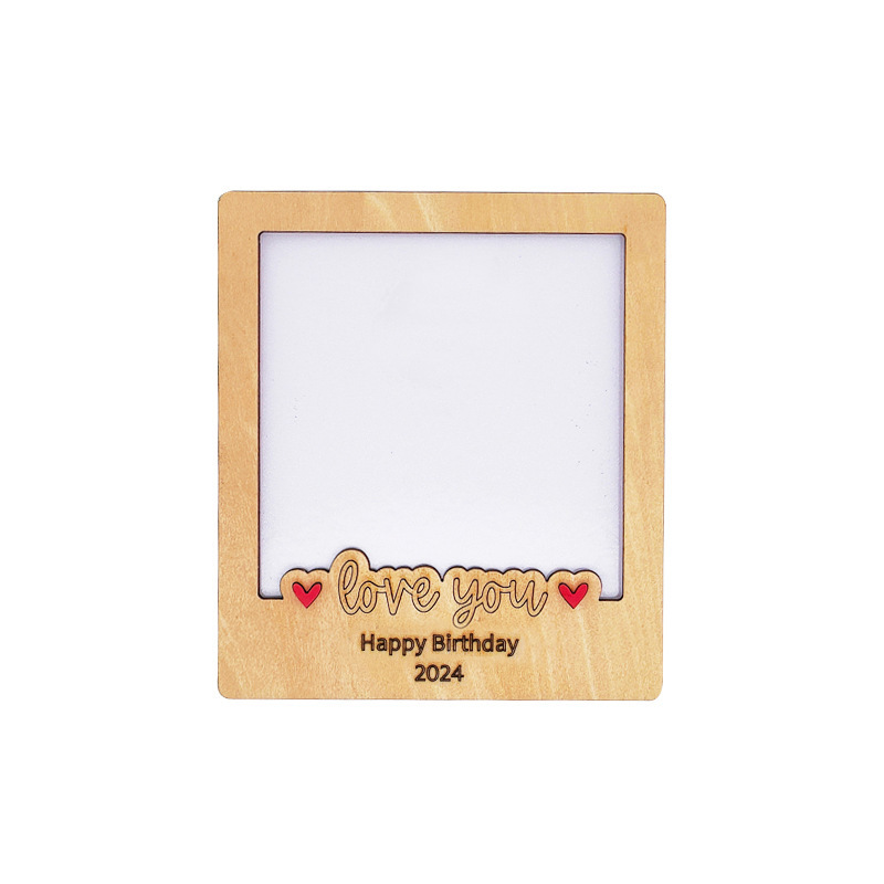 NEW RTS Sublimation Magnetic MDF Photo Frame Blank Gift for Father's Day Free Shipping (25pcs/50pcs)