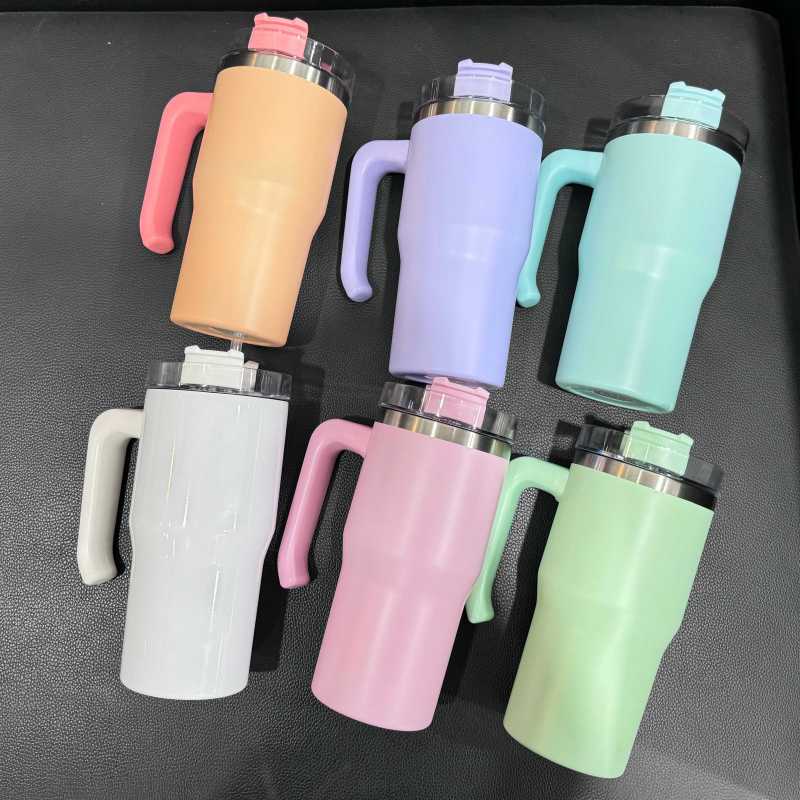 China RTS Sublimation Macarons 20oz Kids Tumblers with Handle Free Shipping (25PCS)