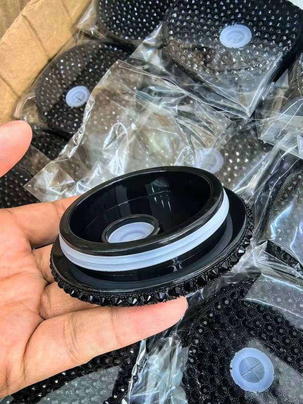 RTS Colored Rhinestone Lid/Tops fit 16oz & 20oz Glass Can Free Shipping (25pcs/50pcs)