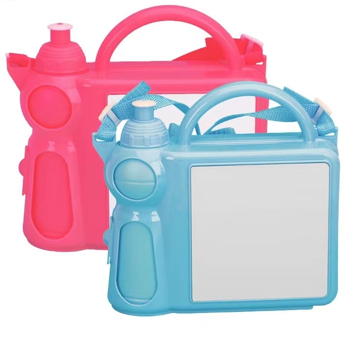 NEW RTS 2 in 1 Sublimation Portable Cutlery/Lunch Box with Kettle Free Shipping (10pcs/20pcs)