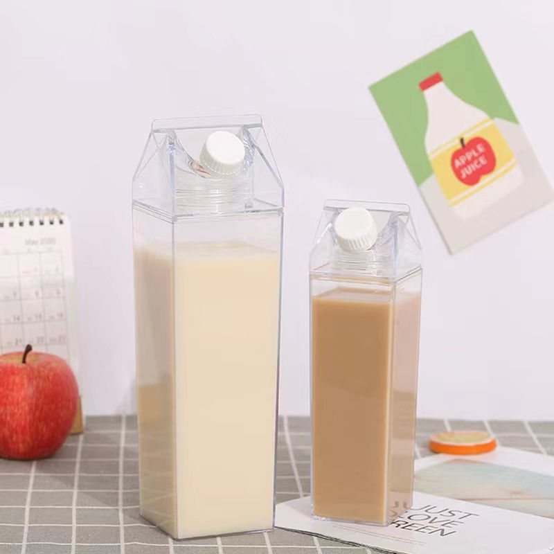 China RTS 500ml/1000ml Plastic Milk Bottle Cup Acrylic Bottle Free Shipping (40PCS/80PCS)