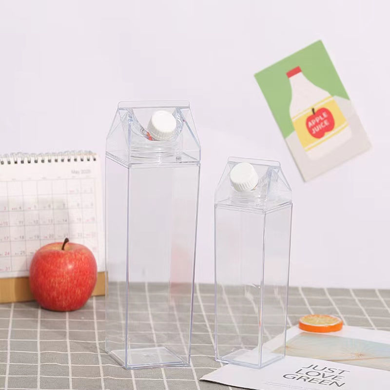 China RTS 500ml/1000ml Plastic Milk Bottle Cup Acrylic Bottle Free Shipping (40PCS/80PCS)