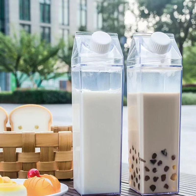 China RTS 500ml/1000ml Plastic Milk Bottle Cup Acrylic Bottle Free Shipping (40PCS/80PCS)