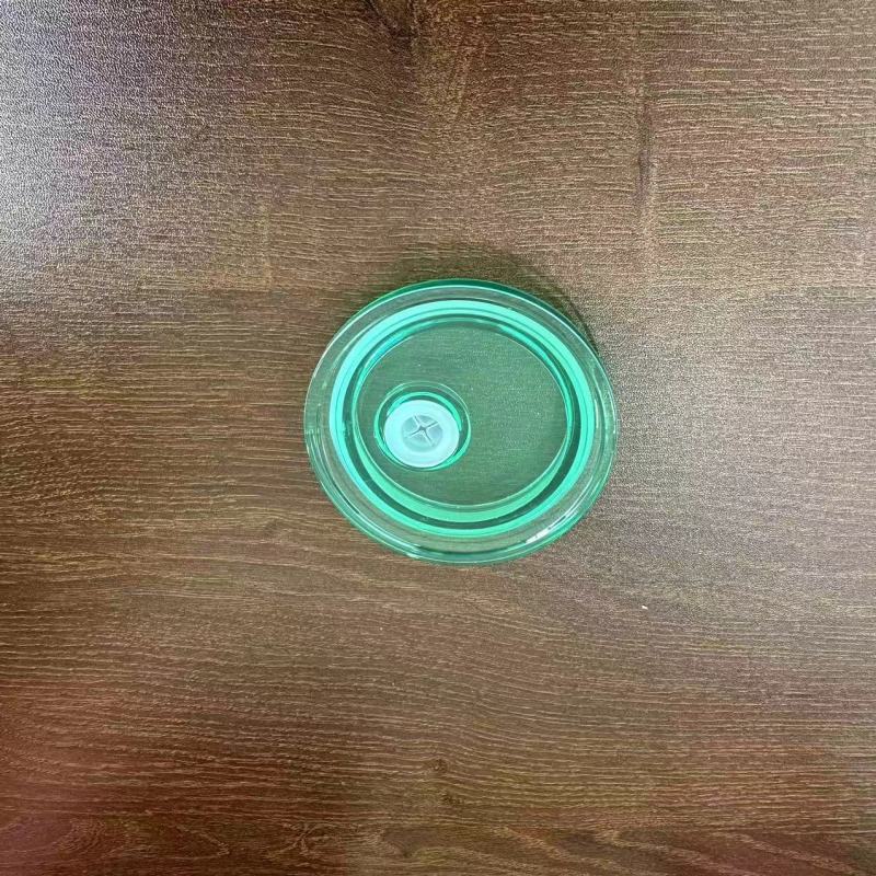 RTS Transparent Colored Lid/Tops fit 16oz & 20oz Glass Can Free Shipping (50pcs/100pcs))