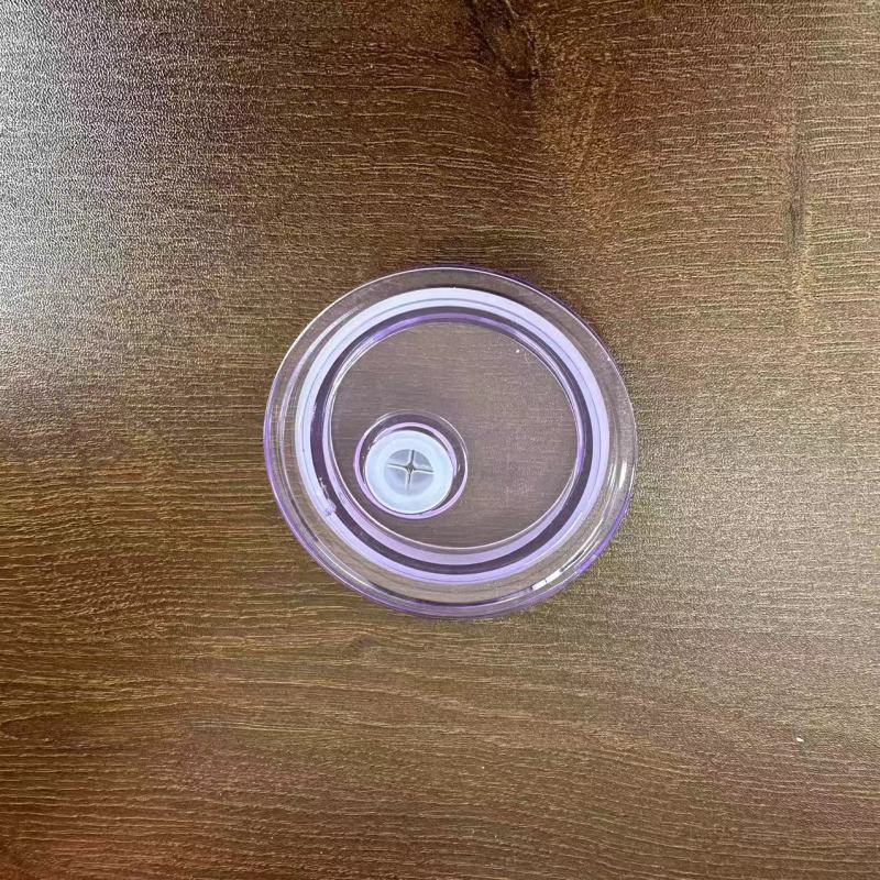 RTS Transparent Colored Lid/Tops fit 16oz & 20oz Glass Can Free Shipping (50pcs/100pcs))