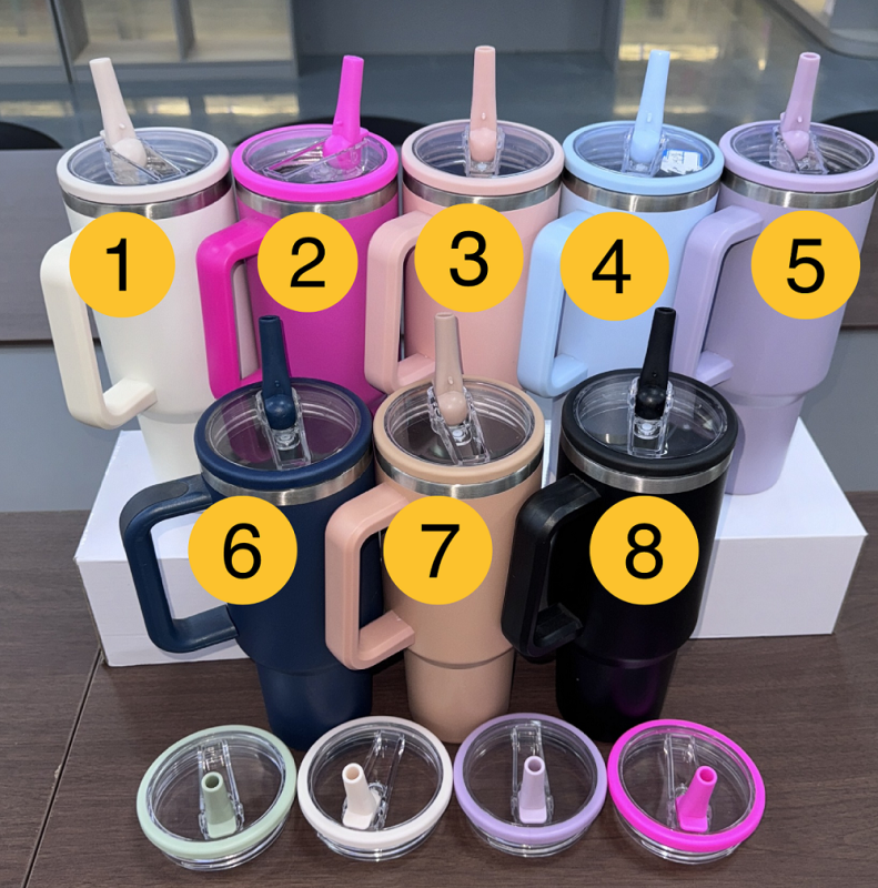 RTS Flip Sip Lid/Top fit 40oz 1.0 & 2.0 Tumblers Free Shipping (20pcs/50pcs))