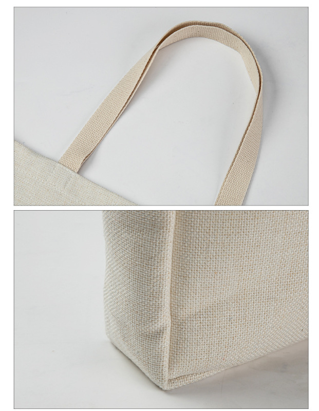 RTS Sublimation Blank Canvas Bag Tote Free Shipping 18.8*15inch (10PCS/20PCS/30PCS)
