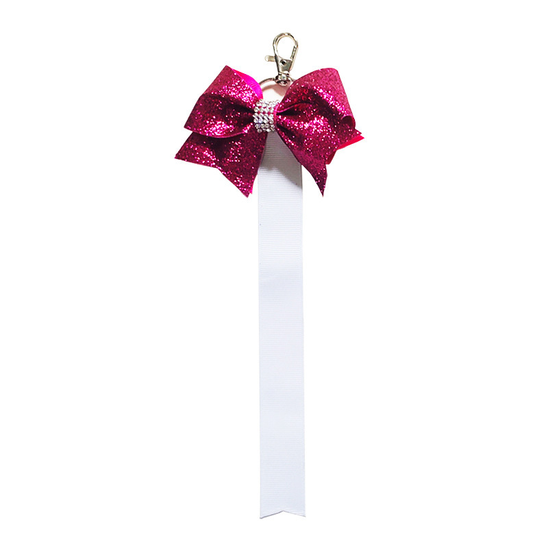 NEW RTS Sublimation Blank Bow Shape Keychain Free Shipping (50pcs/100pcs)