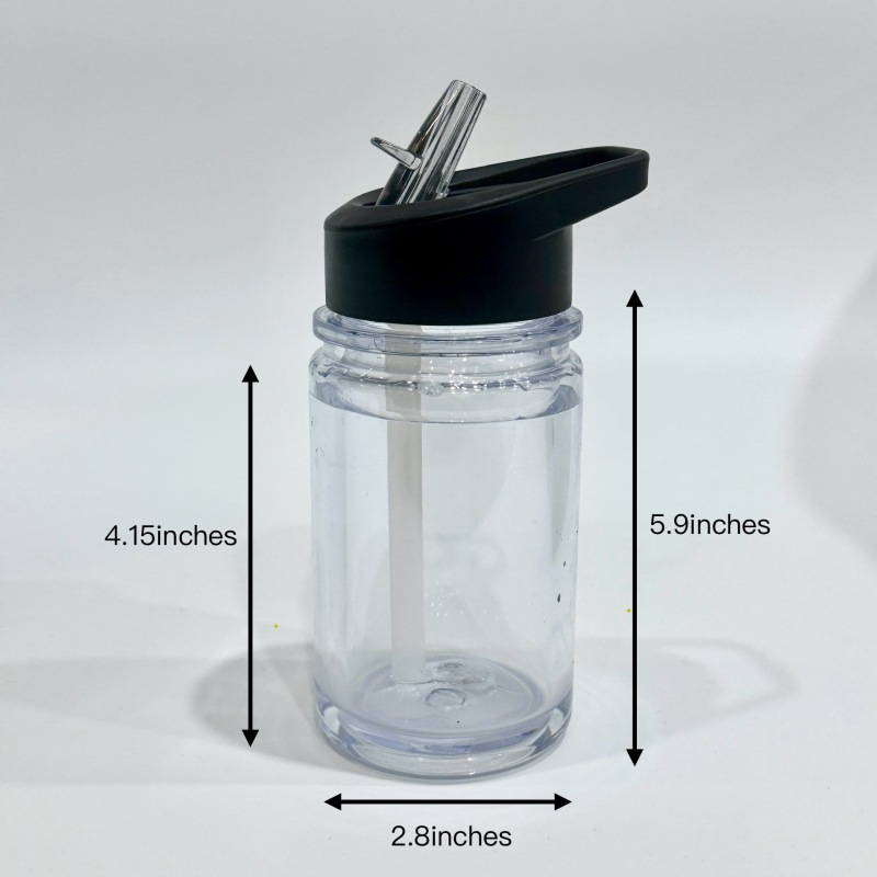 China RTS 10oz Double Walled Plastic Kids Cups Free Shipping (with hole and plugs) (50PCS)