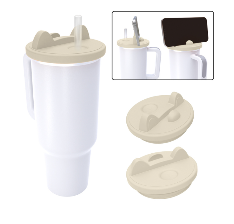 RTS Portable Silicone Leak-proof Lid for 30oz/40oz Tumblers Silicone Phone holder Cup Lids Mix Colors Free Shipping  (10pcs/20pcs)