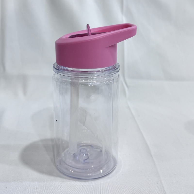 China RTS 10oz Double Walled Plastic Kids Cups Free Shipping (with hole and plugs) (30PCS)