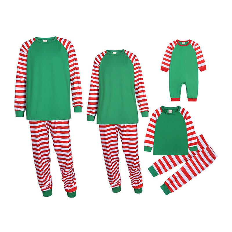 RTS Sublimation Blank Family Family Hot Sale Polyester Pajamas Set Free Shipping  (10sets/20sets)