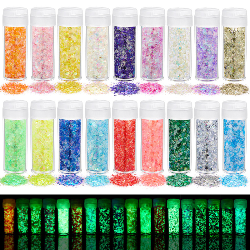 China RTS Glow in Dark Chuky Glitter for Halloween Free Shipping (25PCS/50PCS)