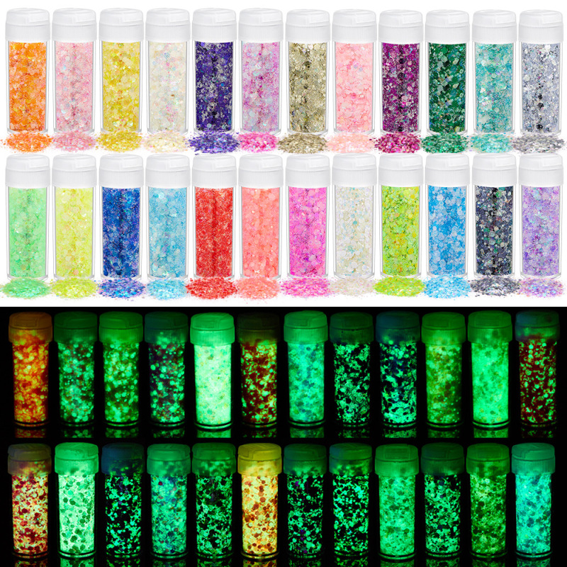 China RTS Glow in Dark Chuky Glitter for Halloween Free Shipping (25PCS/50PCS)