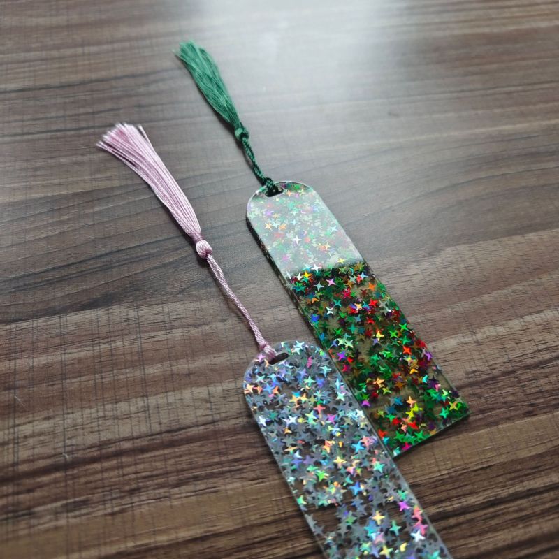RTS 4.7*1.25inch Glitter Bookmark for Wraps Gift Free Shipping (50pcs/60PCS)
