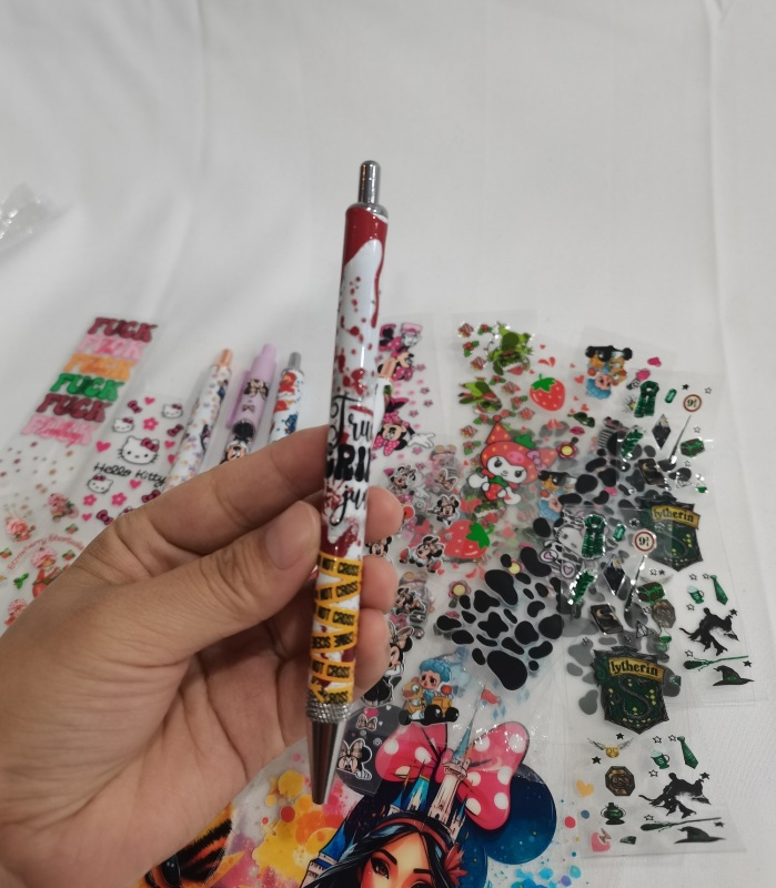 RTS UV DTF Cup Wrap Transfer for Pen Free Shipping (50pcs/100pcs/200pcs/500pcs)