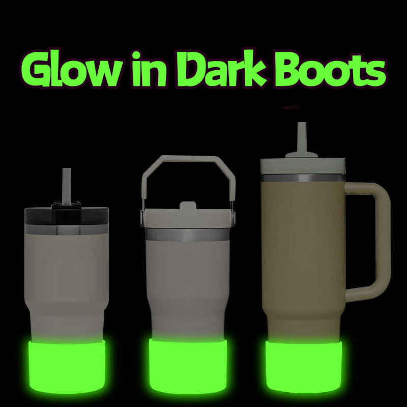 2.9inch Glow in Dark Rubber Bumper Boots for 20oz/30oz/40oz Mugs Free Shipping by Air (25pcs/50pcs)