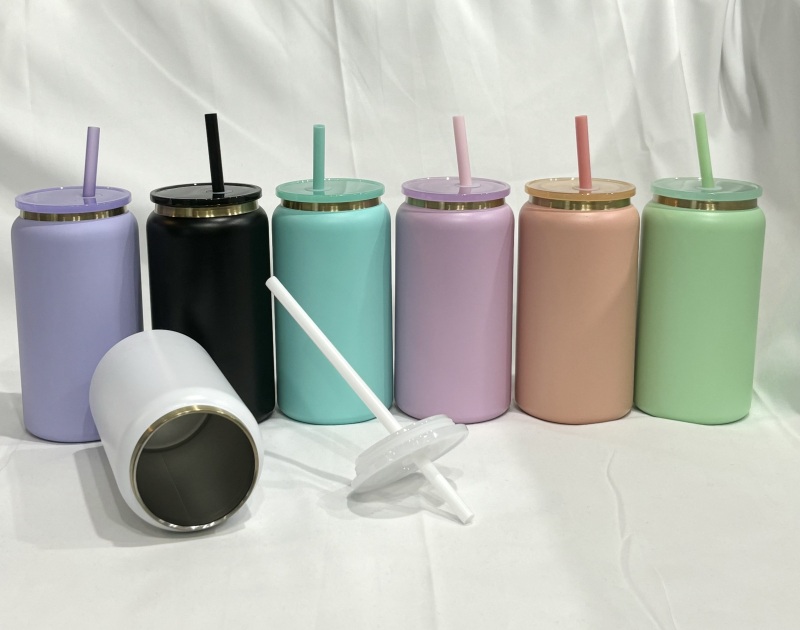 China RTS 16oz Powder Coated Copper Plated Can Stainless Steel Free Shipping (25PCS)