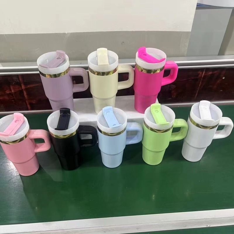 NEW China RTS Stainless Steel Gold Plated 14oz Mini Tumblers Non-sublimation for Kids Free Shipping (25PCS/50PCS)