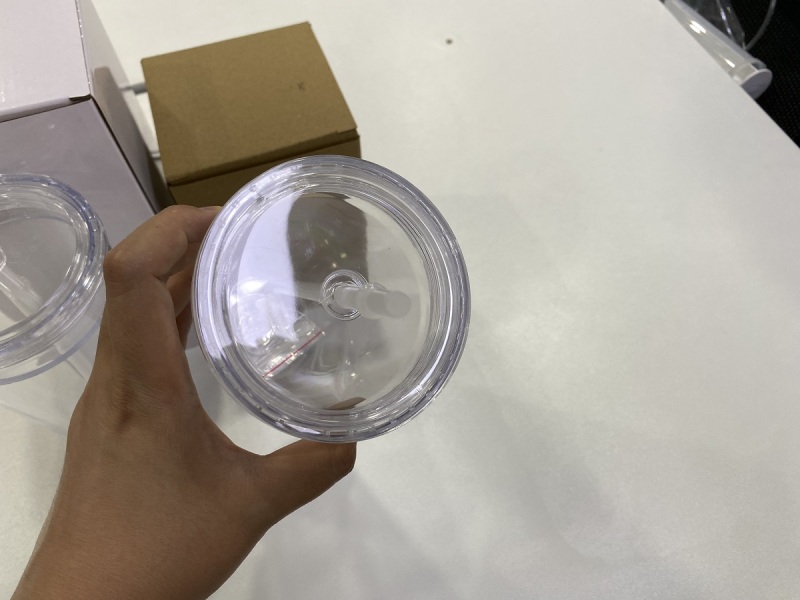 China RTS 16oz & 24oz Double Walled Snowglobe Acrylic Plastic Cups Free Shipping (with hole and plugs) (40PCS)