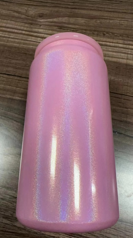 China RTS 16oz Stainless Steel Sublimation Shimmer Glitter Tumbler Can Free Shipping (25PCS)