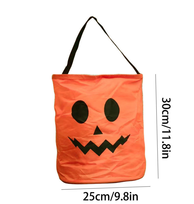 Halloween Pumpkin Candy Bag with LED Light for Halloween Free Shipping (50PCS)