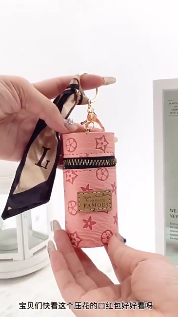 NEW Mini Bags with Key-chain Lip Bags Keychain Free Shipping (25pcs/50pcs)