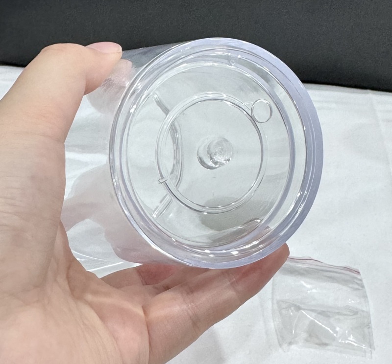 NEW US RTS 16oz/24oz Double Walled Snowglobe Acrylic Plastic Cups Free Shipping (pre-drilled and with plugs) (25PCS)