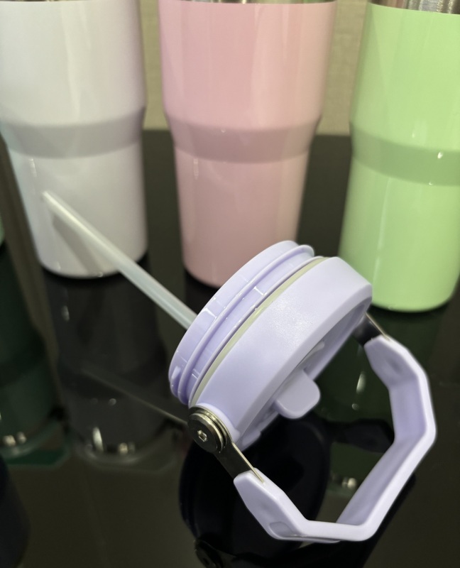 NEW US RTS Sublimation Macarons 20oz Kids Tumblers with Carry Handle Free Shipping (25PCS)