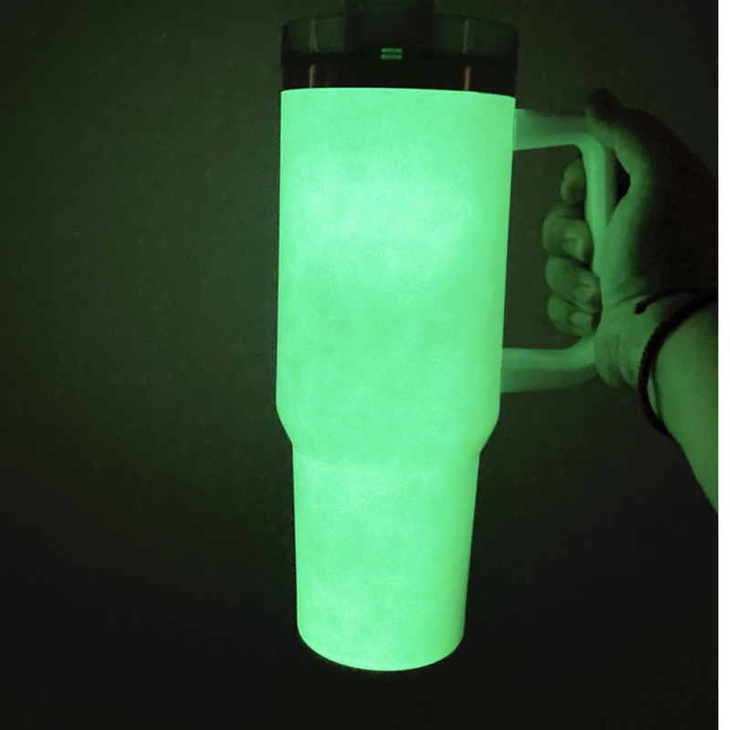 NEW US RTS 40oz Sublimation Glow in Dark Tumbler Mug for Halloween Free Shipping (12PCS)