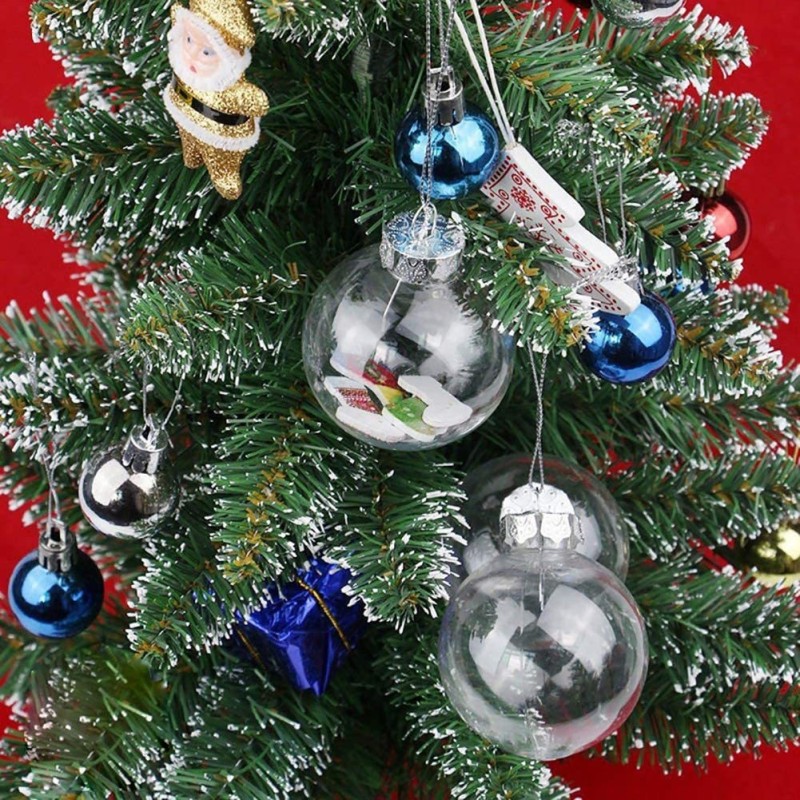 RTS Christmas Acrylic Ball 2''/3''/4'' Ornament Tree Ball Pendant Free Shipping (25PCS/50pcs)
