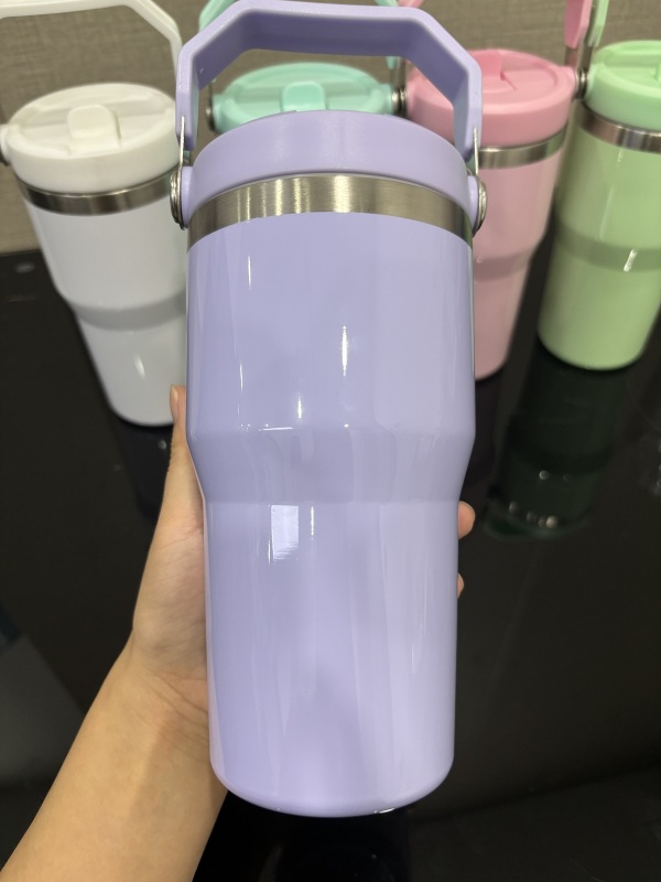 NEW US RTS Sublimation Macarons 20oz Kids Tumblers with Carry Handle Free Shipping (25PCS)