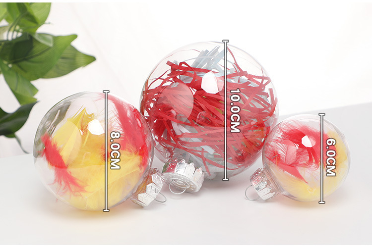 RTS Christmas Acrylic Ball 2''/3''/4'' Ornament Tree Ball Pendant Free Shipping (25PCS/50pcs)