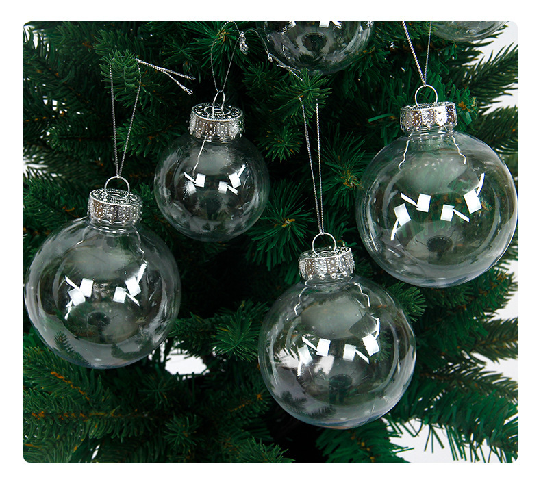 RTS Christmas Acrylic Ball 2''/3''/4'' Ornament Tree Ball Pendant Free Shipping (25PCS/50pcs)