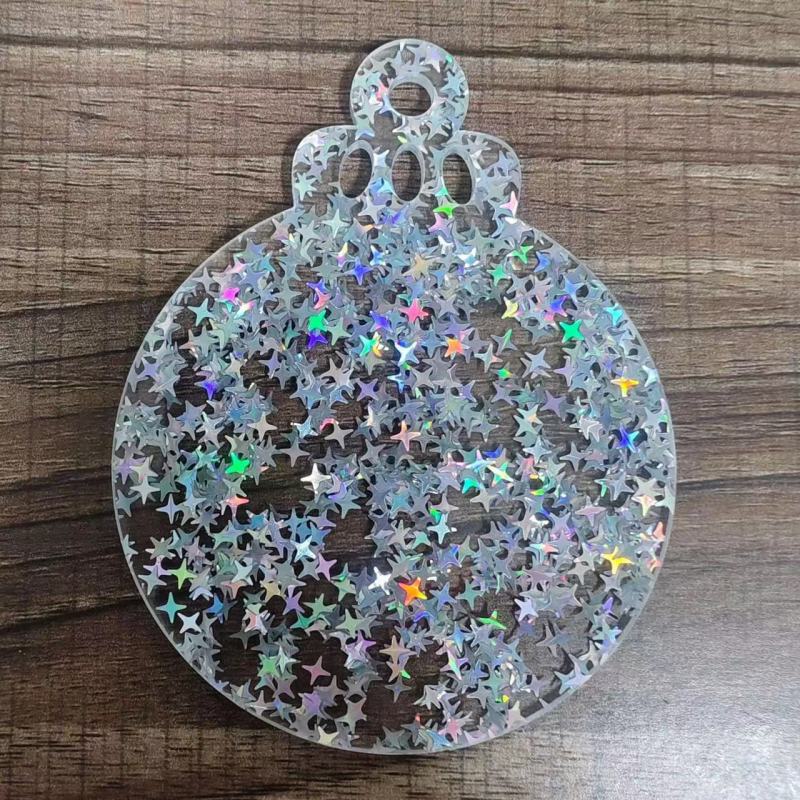 RTS  Glitter acrylic pendant  for Wraps Gift Free Shipping (50pcs/60PCS)