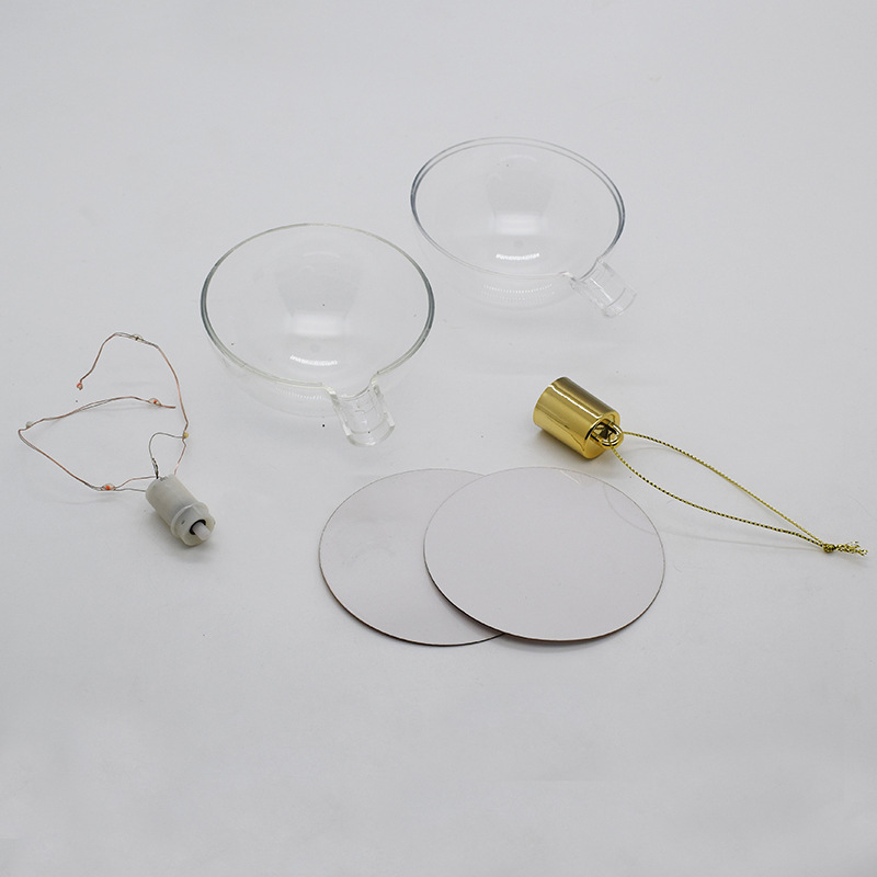 RTS Sublimation Blank Acrylic Lamp Light Christmas Pendant Decoration Free Shipping (20PCS/30PCS)